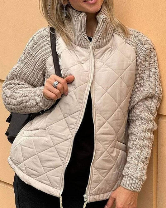 Victoria | Luźna dzianinowa kurtka polarowa