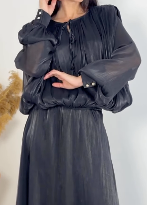 Elegancki czarny dwuczęściowy komplet