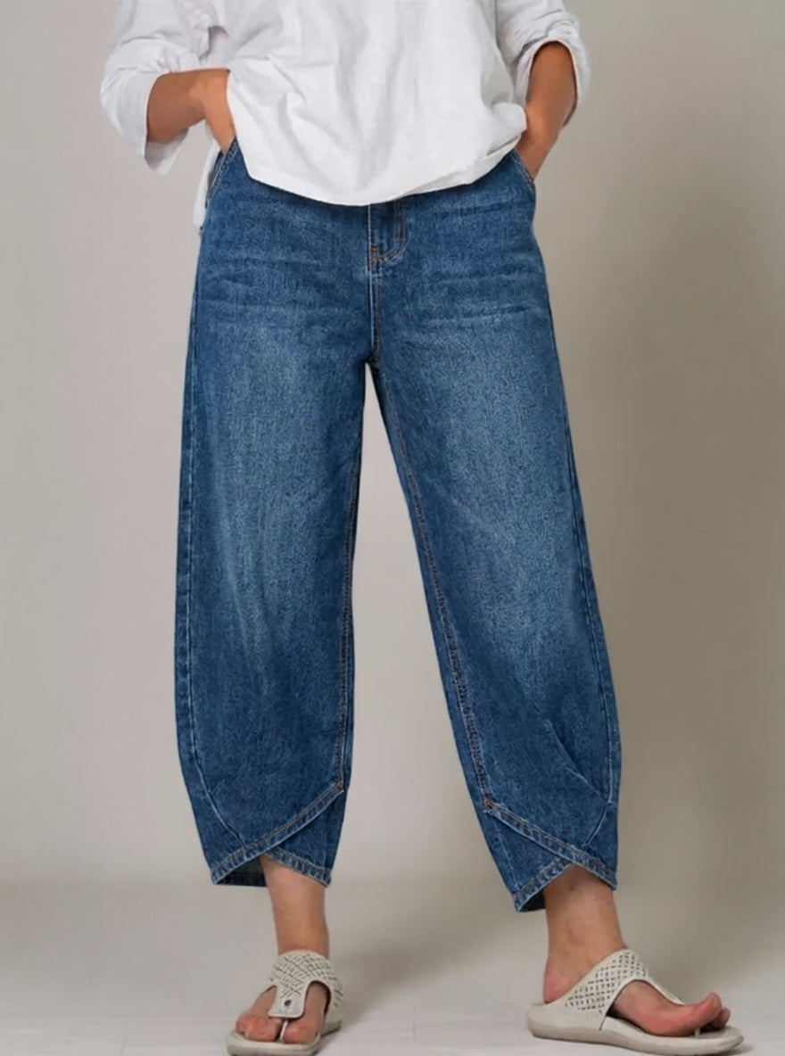 Tannie | Denim Katoenen Broek