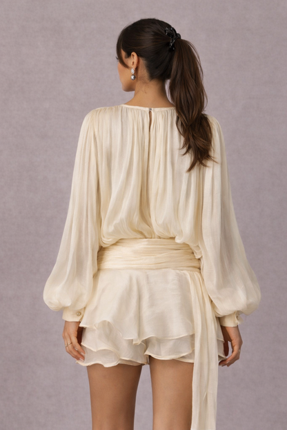 Mae - Elegante Jurk Met Plooien