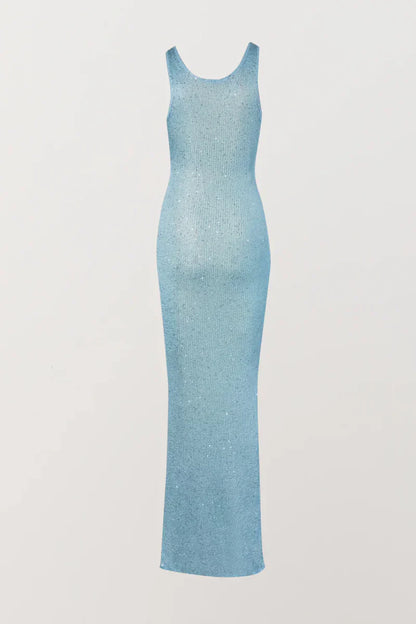 Sukienka Ana – Baia Blue z cekinami