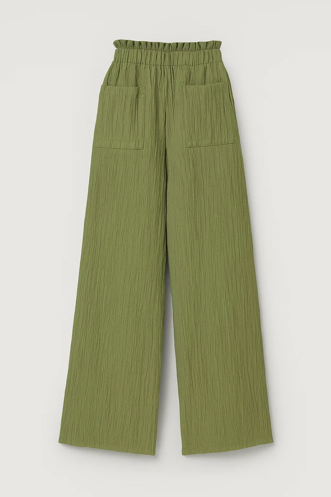 Ruime broek van crêpe-stof | Hoge elastische taille | Licht en luchtig design