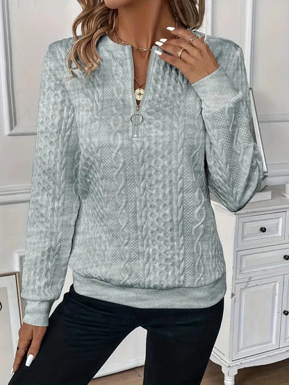 Amy™ | Sweter zapinany na zamek 