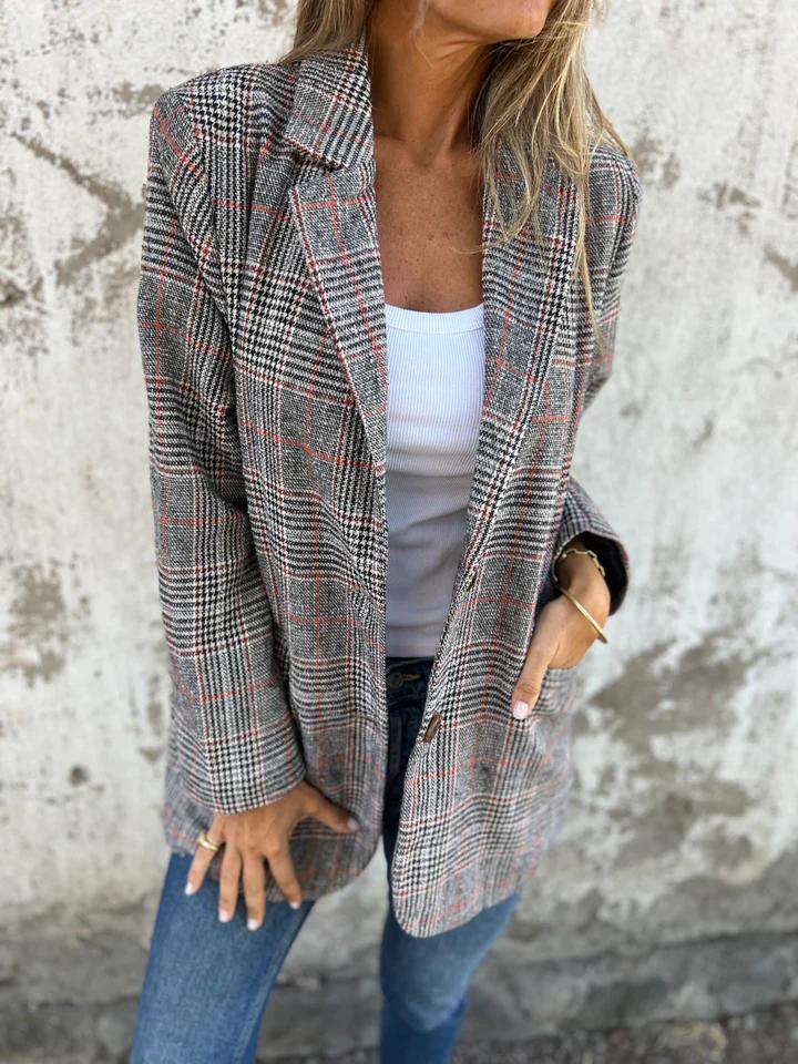 Annabella | Swobodna marynarka w kratkę