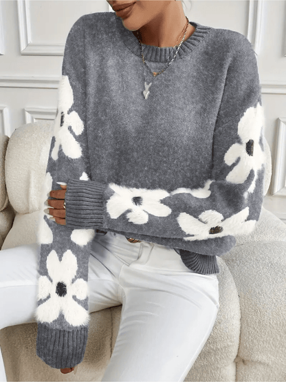Flora | Elegante en Comfortabele Sweater met Bloemenprint