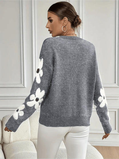 Flora | Elegante en Comfortabele Sweater met Bloemenprint