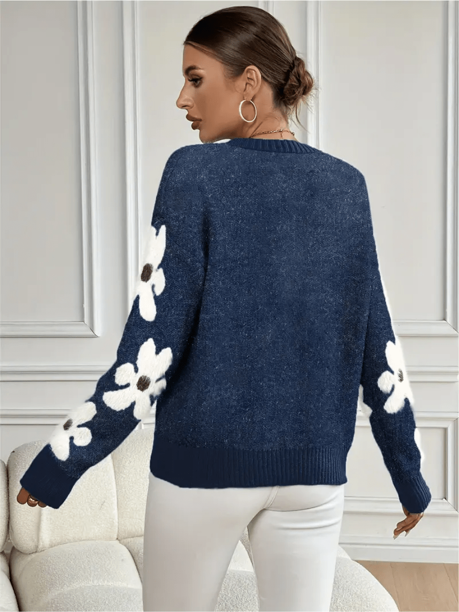 Flora | Elegante en Comfortabele Sweater met Bloemenprint