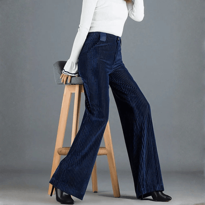 Lotte | Hoge taille corduroy broek