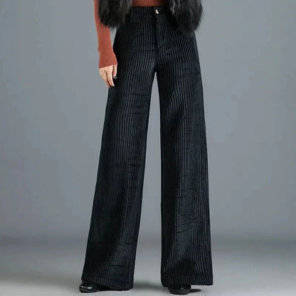 Lotte | Hoge taille corduroy broek