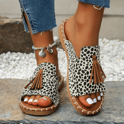 Mireille™ | Sandały ortopedyczne damskie z nadrukiem w stylu boho