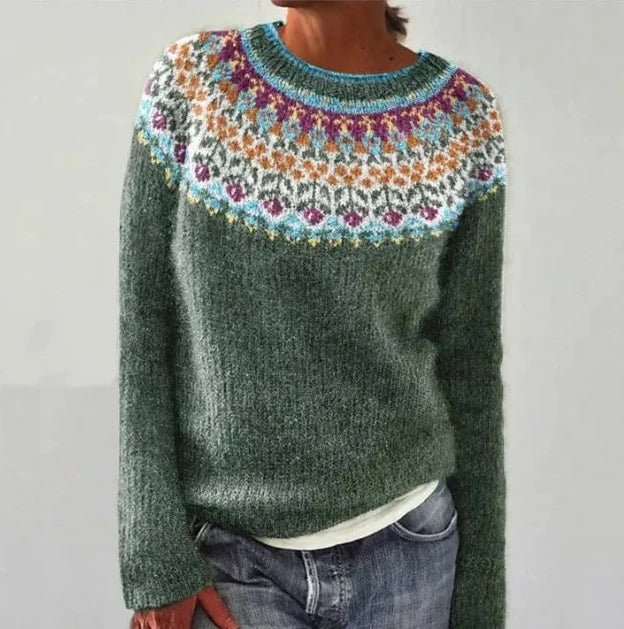 Noëlla™ | Retro Dames Herfsttrui